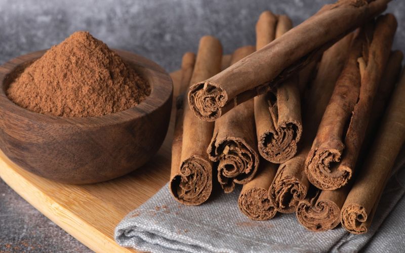 Cinnamon Sticks and Ground Cinnamon