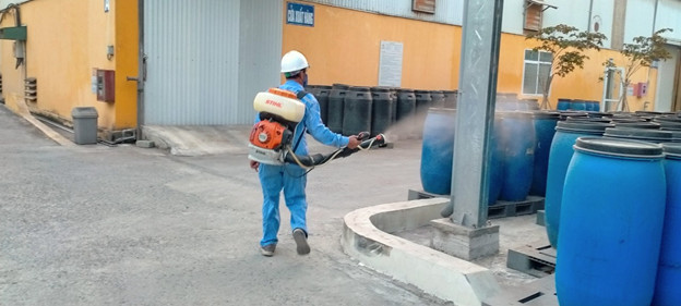 Disinfection at the factory